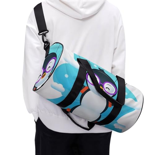 Duffel bag mignon motif pingouin avec format weekend 45cm - 6