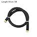 X AUTOHAUX 3ft 12AN Fuel Hose AN12 Universal Car Braided Nylon Stainless Steel CPE Oil Fuel Gas Line Hose Black