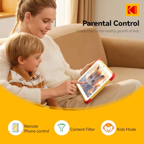 KODAK 10.1 Inch Android 15 Kids Tablet, 12GB RAM+64GB ROM(1TB Expand) Tablet for Kids, 6000mAh Battery, Parental Control, Goodeye Protection, 5G WiFi, Type-C - image 5
