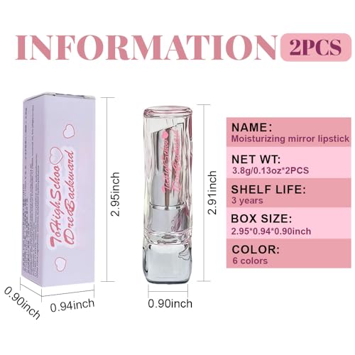 Image of Plumper Moisturizing Butter Lipstick for Women, Natural Tinted Lip Balm Shine Nourishing Hydrating Lip Gloss Stain for Dry Lips, Lightweight Lip Liner Care Makeup, Vegan, 2Pc Pale Nude & Orange