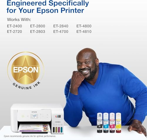 Image of Epson 522 EcoTank Ink Ultra-high Capacity Bottle Black & Color Combo Pack (T522120-BCS) Works with ET-2720, 2800, 2803, 2840, 4700, 4800, 4810
