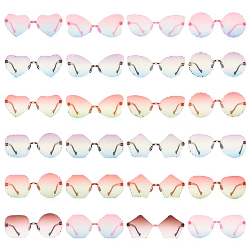 EYEBUDDY Kids Sunglasses Bulk Party Favors Boys Girls Sun Glasses for Kids Age 3-8 24 Packs