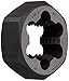 Union Butterfield 2025(UNF) Carbon Steel Hexagon Threading Die, Uncoated (Bright) Finish, 1/4"-28 Thread Size