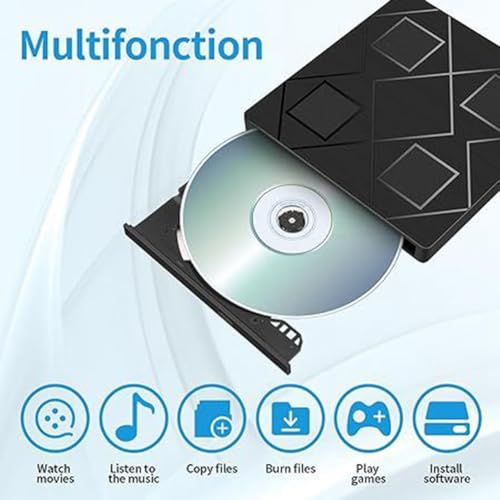 Lecteur CD externe pour ordinateur sans lecteur de disque - 7