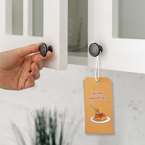 100 Pack Manila Shipping Tags with Elastic String Blank Labeling Tags with Strings Attached, 4 3/4\" x 2 3/8\"