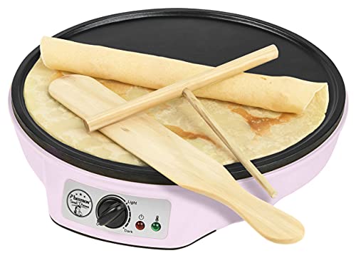 Bestron Crêpes Maker im Retro Design, für Crepes mit Ø 30 cm, inkl. Teigverteiler & Crêpes-Wender, mit… – Bild 4