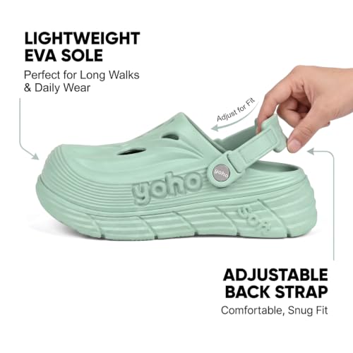 Image of YOHO Women Footwear Scoops Clogs | Lightweight, Soft on Skin, Comfortable & Waterproof Rainy Sandals | Everyday Use Footwear for ladies & Girls