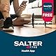 Salter SA00432FEU6 Bluetooth Badezimmerwaage, Körpergewichtswaage mit max. Kapazität 200 kg, Waage mit 8-Benutzer-Speicher, verbinden per Salter Health App um Gesundheit und Fitness zu verfolgen