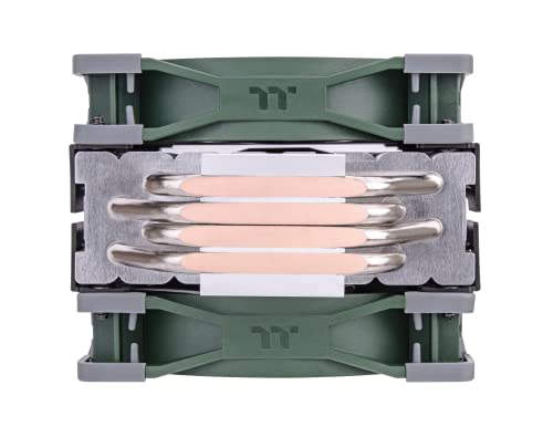 Image of Thermaltake TOUGHAIR 510 180W TDP CPU Cooler Racing Green, Intel /AMD Socket (LGA 1700 /1200), Dual 120mm 2000RPM High Static Pressure PWM Fan with High Performance Copper Heat Pipes CL-P075-AL12RG-A