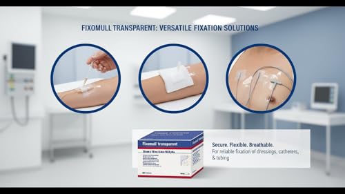 Image of 2026 March New and Improved Original Fixomull Transparent Leukoplast l Adhesive Tape, Waterproof & Skin-Friendly Surgical Dressing Tape,