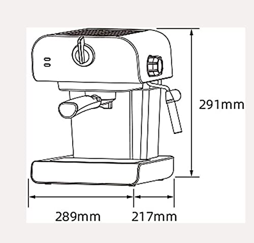 Cafetera Expreso Automática con Vaporizador y 800 mL miniatura 2