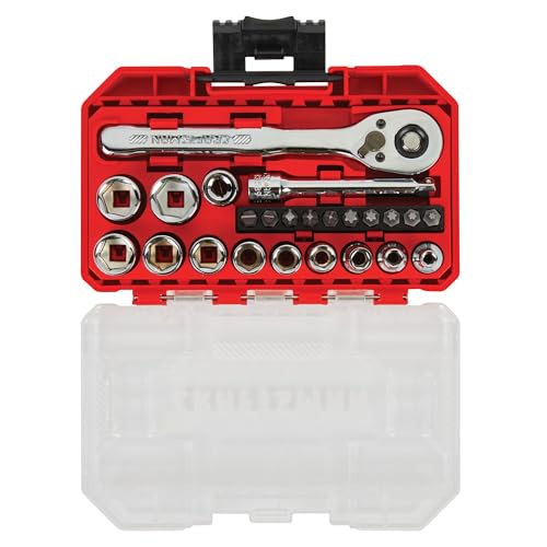 CRAFTSMAN Socket Set, 24-Piece, 1/4 Inch Drive, Metric, Includes Storage Case (CMMT12110LZ) image 5