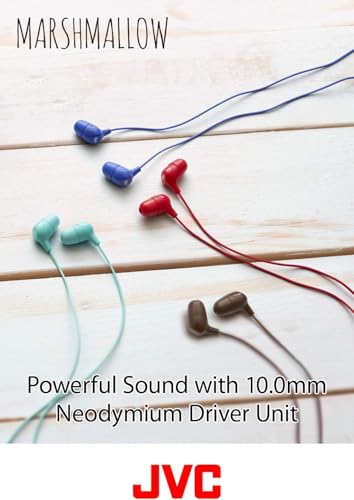 Image of JVC Memory Foam Earbud Marshmallow Memory Foam Earbud with Mic Black (HAFX38MB)