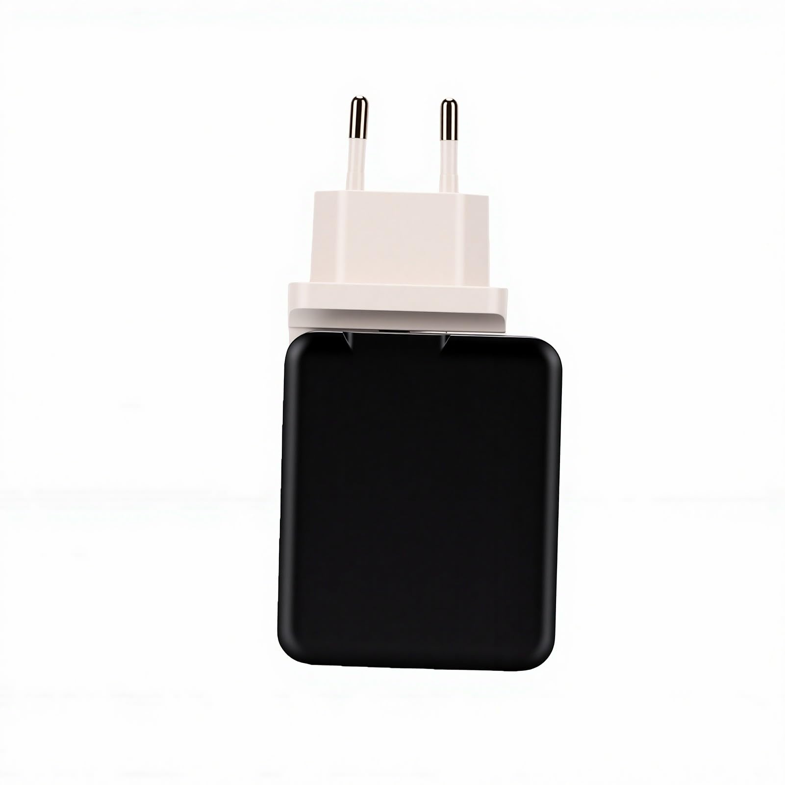 Gugxiom Caricatore da Muro Portatile da 81 W a Ricarica Rapida Spina USB Tipo C Retrattile 4 in 1 per Laptop Telefoni Auricolari 6,4 X 5,37 X,05 Cm (Spina europea)