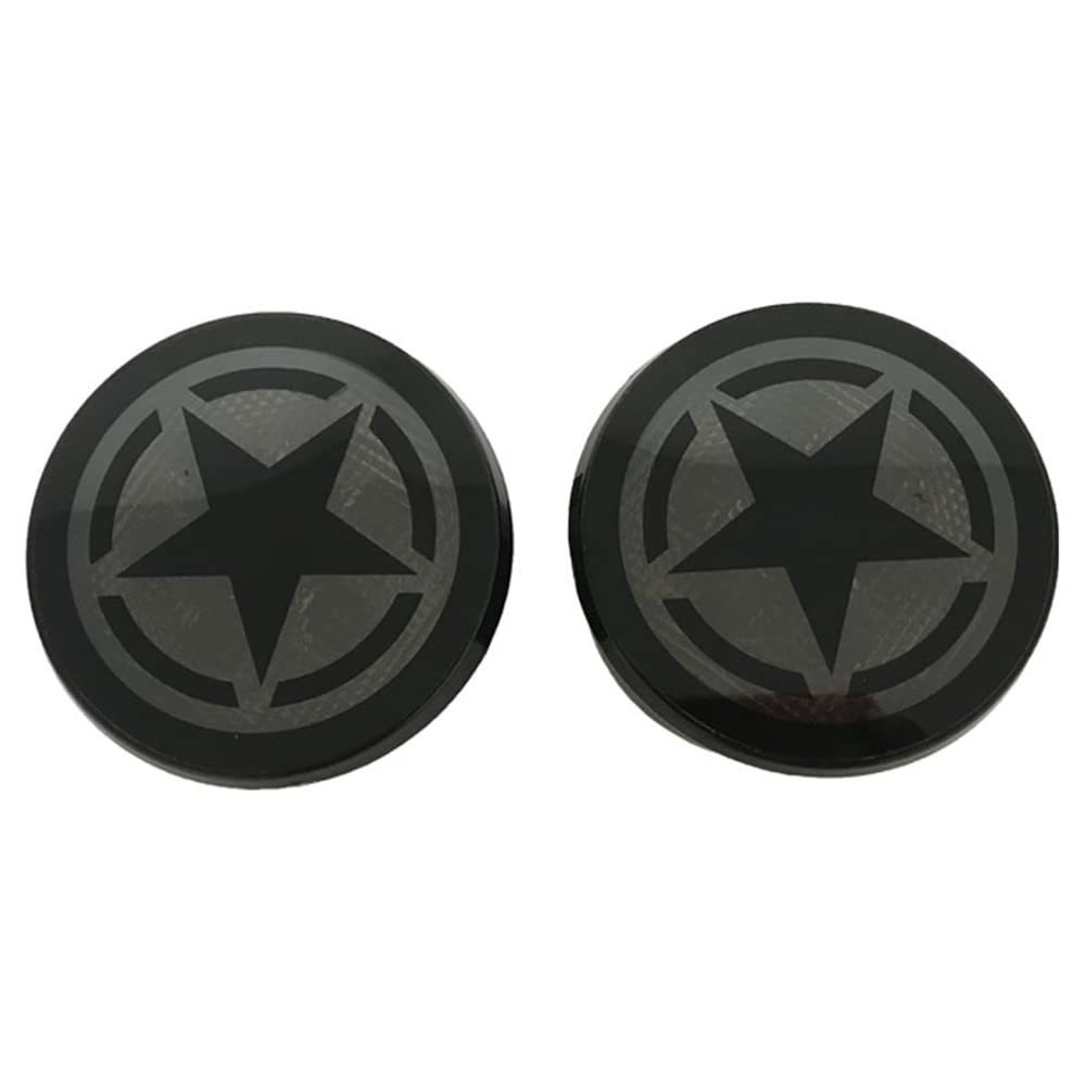2pcs 12V DRL Feux de jour Clignotants compatible avec Jeep Wrangler J-KU J-K 2007-2018, IP67 Étanche Antichoc Antipoussière Lentille Fumée Star LED