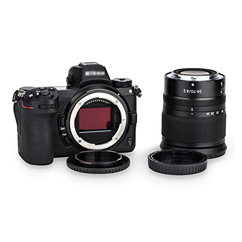 Rear Lens Cap & Body Cap Cover For Nikon Z Mount Camera Z30 Z50 Z5 Z6 Z6 Ii Z7 Z7 Ii Z9 Z Fc Replaces Lf-N1 Lens Cap & Bf-N1 Body Cap -2 Packs #TOP4