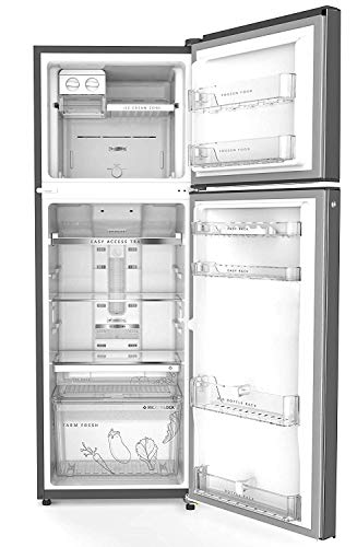 Image of Whirlpool 360 L 4 Star ( 2019 ) Inverter Frost-Free Double-Door Refrigerator (INTELLIFRESH INV CNV 375 ELT 4S, Alpha Steel, Convertible)