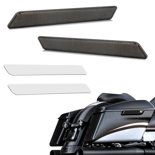Reflectores negros para alforjas de moto miniatura 1