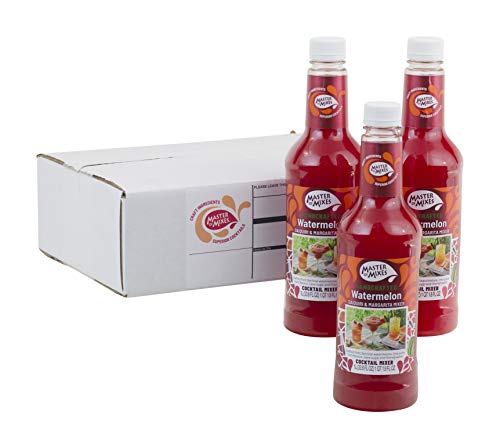 Master of Mixes Watermelon Daiquiri / Margarita Drink Mix, Ready To Use, 1 Liter Bottle (33.8 Fl Oz) - //coolthings.us