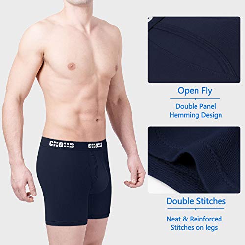 Image of Men's Underwear Micro Modal 3 Pack Boxer Briefs Men Fly