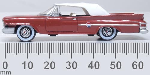 Modelo a escala 1:87 Chrysler 1961 300 Convertible Metal miniatura 2