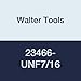 Walter Tools 23466-UNF7/16 Paradur HSS Machine Tap, Uncoated, 8 mm Shank Diameter, 20 mm Cutting Length, 100 mm Overall Length, 7/16-20 Size