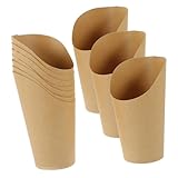 WEKAMOS 100 piezas Unidades Cajas para Snacks de Papel Kraft Resistentes Portátiles para Patatas Fritas y Aperitivos Soporte Multipropósito para Charcutería para Eventos y Take Away