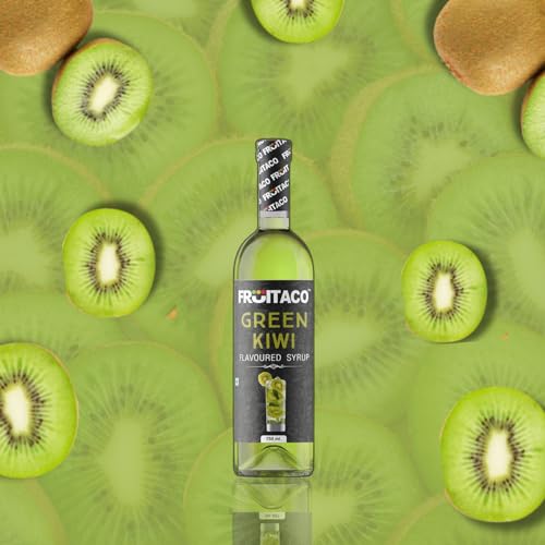 Image of Fruitaco Kiwi Syrup, 750ml Bottle | Non Alcoholic | Suitable for Cocktails, Mocktail, Drinks, Juices, Beverages and More | Non Alchoholic Mix
