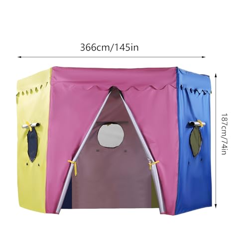 Tente pour trampoline imperméable avec enceinte de protection intégrée - 6
