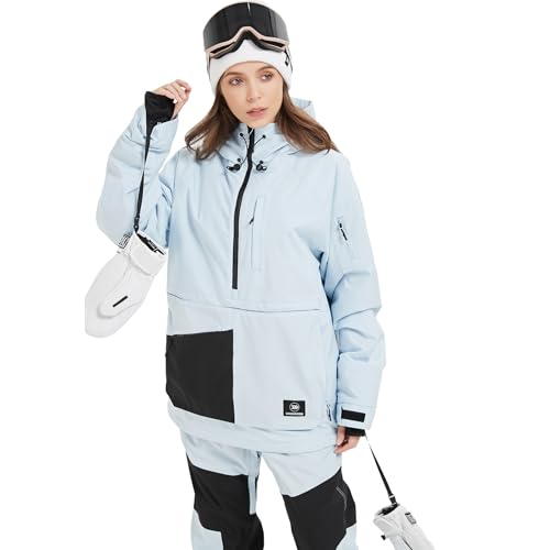 SNOWVERB Womens Mens Insulated Waterproof Snowboarding Mountain Jackets with Hood Skiing Coat Snowboard Winter Ski Jacket