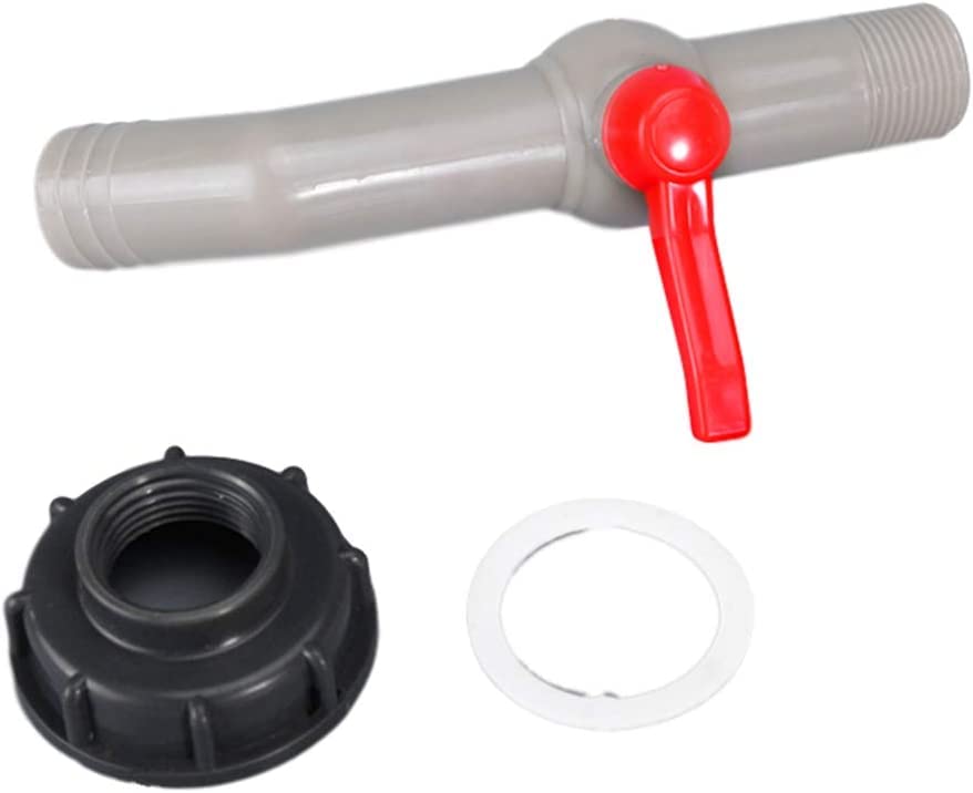 Top-Vigor Adattatore Di Scarico Per Serbatoio IBC DN50 75mm | Valvola A Sfera Con Attacco Per Tubo Da Giardino | Resistente Ad Acidi E Alcali - 4