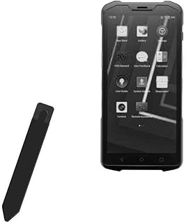 BoxWave Stylus Pouch Compatible with Sunmi L2H - Stylus PortaPouch, Stylus Holder Carrier Portable Self-Adhesive - Jet Black