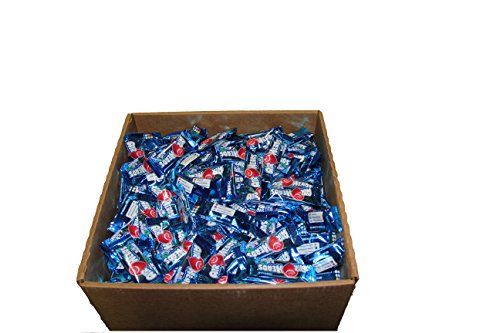Airheads Candy Mini Bars, Blue Raspberry Flavor, Individually Wrapped, Bulk Box, Non Melting, Party, 25 Pounds