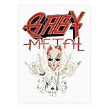 ベビーメタル Babymetal クリスタルステッカー 荷物ステッカー 自転車 防水 ギターアニメ DIY ヘルメット 装飾用 日記 手帳飾り