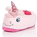 VineCrown Knuddelig Plüsch Einhorn Hausschuhe Damen Haus-Schuhe Unicorn Pantoffeln Erwachsene Kostüme Geschenk, Europäisch Größe 36-44 (Pink Shoes)