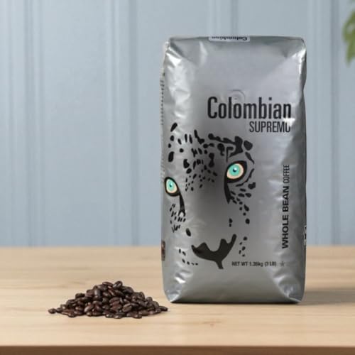Colombian Medium Roast Coffee - Whole Bean 3lb Bag