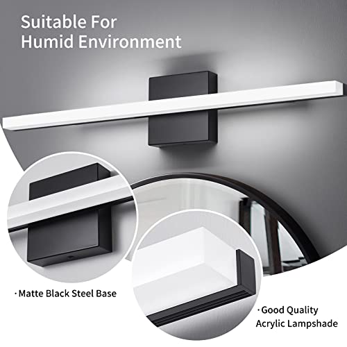 Image of Modern LED Vanity Lights for Bathroom - 24IN 14W (2 Pack) Daylight White Over Mirror Vanity Lighting Fixtures