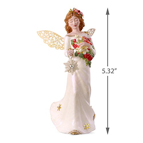 Hallmark Keepsake Christmas Ornament 2018 Year Dated, Winter Angel, Porcelain #TOP4