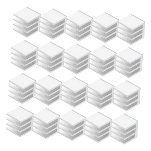 Unomor 20 Pack Aluminum Adhesive Cooling Heatsinks High Performance Heatsink Blocks Thermal Paste for Pc Smartphones Routers DIY Accessory