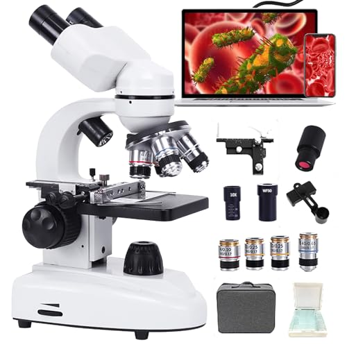 Microscope composé 70000X à double alimentation pour analyser l'eau et éduquer