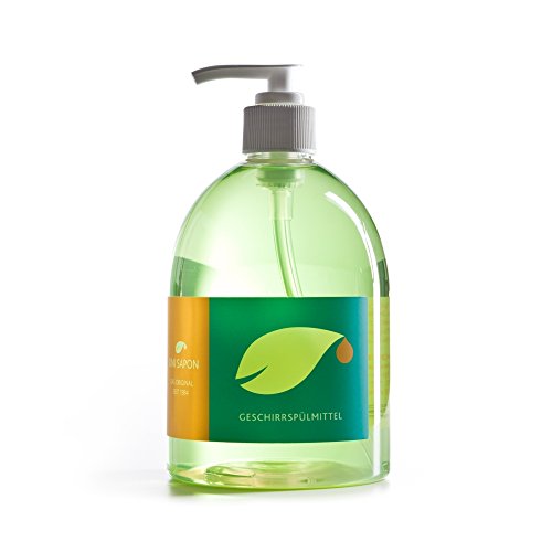 Preisvergleich Produktbild BIO Geschirrspülmittel Ultrakonzentrat von Uni Sapon - pH Hautneutral - chemiefrei - umweltschonend - zertifiziert - pflanzliche Waschrohstoffe - Vegan, Größe:500 ml