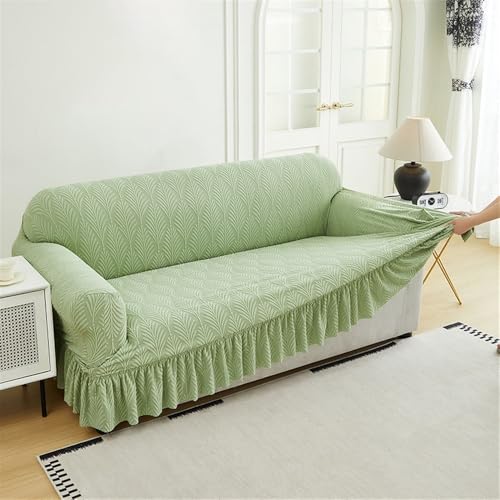 Housses de coussin de canapé en jacquard vert pour une finition premium