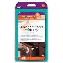 Kidco Magnet Lock Set - 4 Pack Magnetic Locks for Child Protection