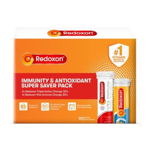 REDOXON Immunity & Antioxidant Super Saver Packset consists Triple Action Orange 30s x 2 + Vita Immune Orange 30s x 1s