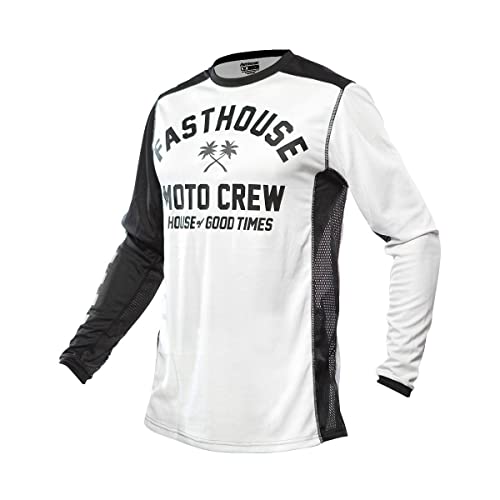 FASTHOUSE Youth Grindhouse Haven Jersey (White/Black, Medium)