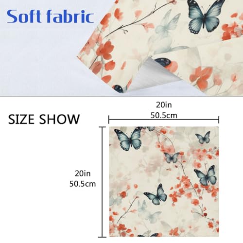 Set de 6 Servilletas de Tela Mariposas 20x20 pulgadas miniatura 6