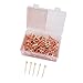 Beufee Horseshoe Nails, 250PCS Horse Hoof Nail Copper Plated Horseshoe Nails Equestrian Riding Equipment Accessory for Horse Training (45mm E3)
