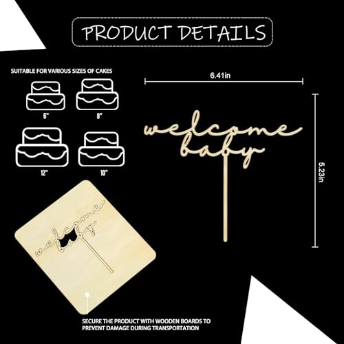 Alydppg XP091603 Welcome Baby Cake Topper thumb #1