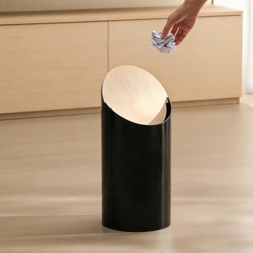 Caneca de basura compacta de 9L color negro miniatura 5
