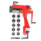 Rm-08 7'' Sheet Metal Bead Roller Rotary Burring Swaging Machine Rotary Steel Bending Bender Manual Tool Low Carbon Professional Sheet 22 Gauge 6 Die Sets Tool